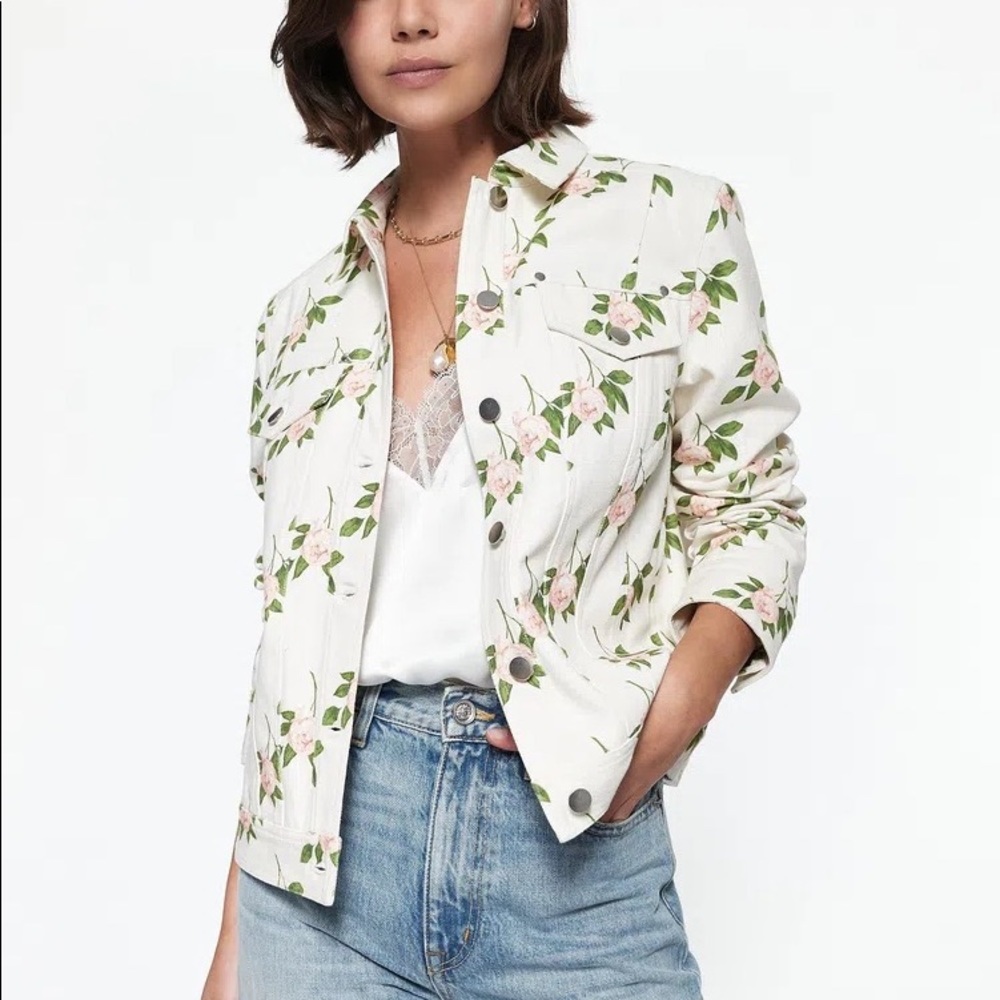 NWT Cami NYC Jean Canvas Jacket Peony